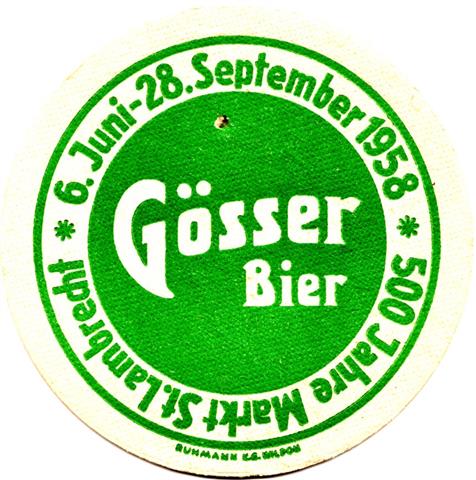 leoben st-a gösser rund 3ab (215-500 jahre markt 1958-grün)